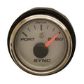 Faria Boat Engine Synchronizer Gauge SYR902A - Diesel 2 Inch Silver
