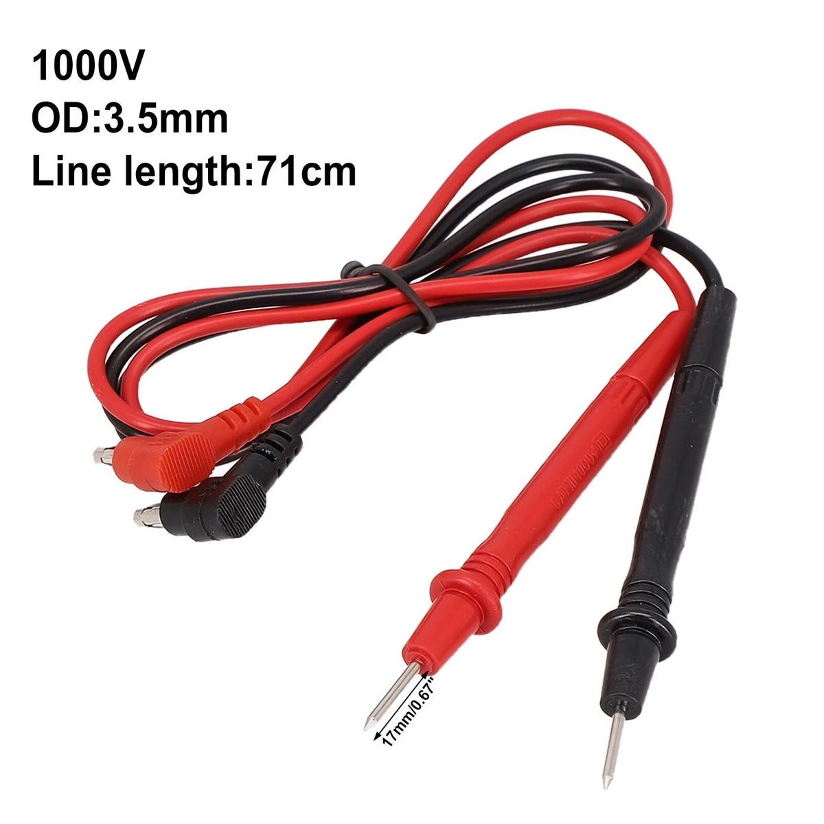 Dual Color for Multimeter Replacement Test Leads 1 Pair 1000V 10A