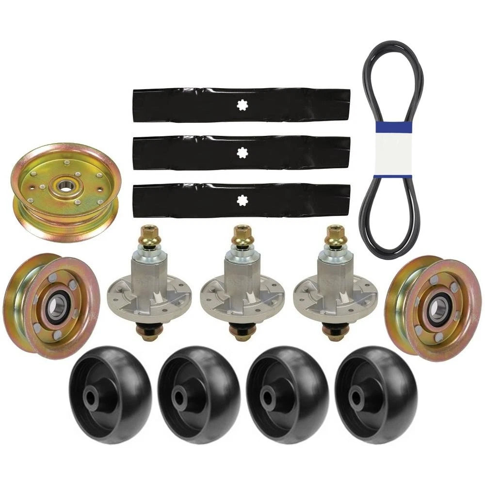 Mower Deck Rebuild Kit with Deck Wheels Fits John Deere Replaces GX10168