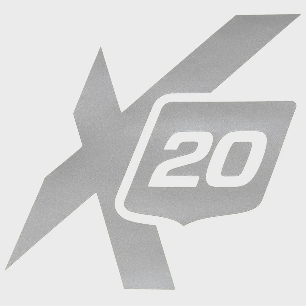 MasterCraft Boat Model Decal 755451A - X20 Silver Sticker