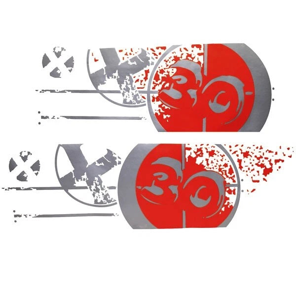 MasterCraft Boat Bulls Eye Decal 750211 - X-30 Viper Red (set of 2)