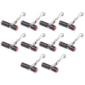 Fishing Sinker Sliders Sinker Slides 10pcs Red+Black Stainless Steel+Plastic