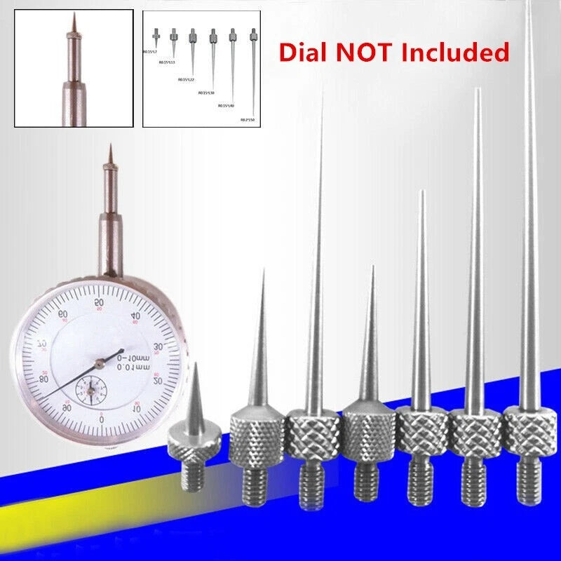 6pcs for DIAL Digital Test HSS Indicator Turntables Stem Rod Gauge Measure Tools