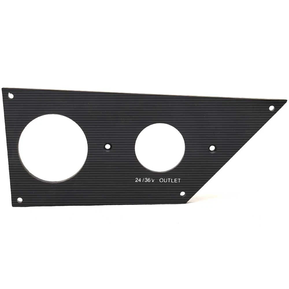 Bass CAT Boat Blank Outlet Bow Panel - 24V 36V Gloss Black with Lines
