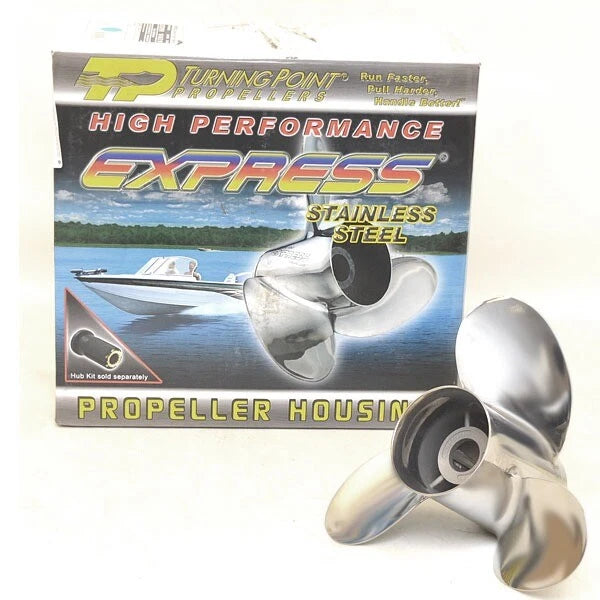 Turning Point Boat Propeller 31221010 - RH 10 1/8 X 10 P OMC Stainless