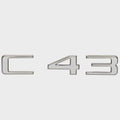 Carver Yachts Boat Raised Emblem Decal 8150652 - C43 Silver Sticker