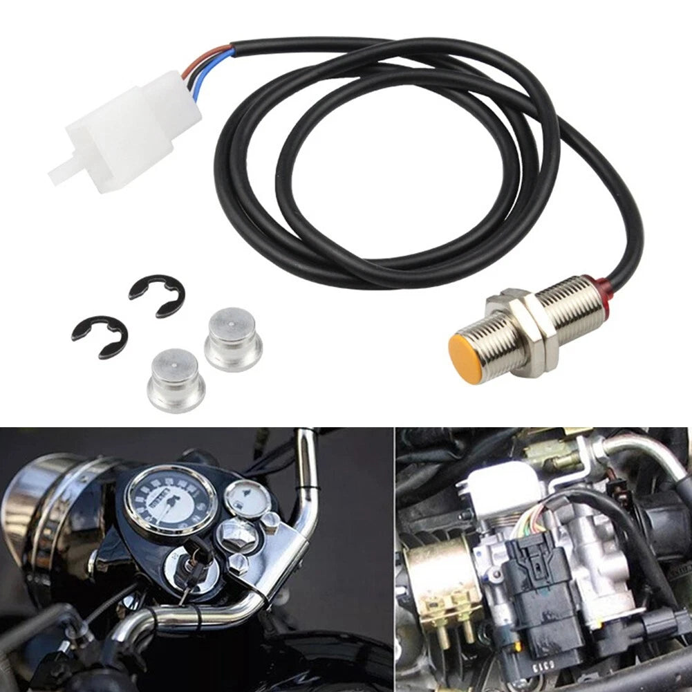 Digital Speedometer Odometer Speed Sensor Cable and Magnet for ATV Motorcycle