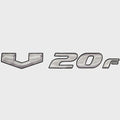 SunCatcher Boat Model Decal Sticker 73405325 - V20F Silver Black