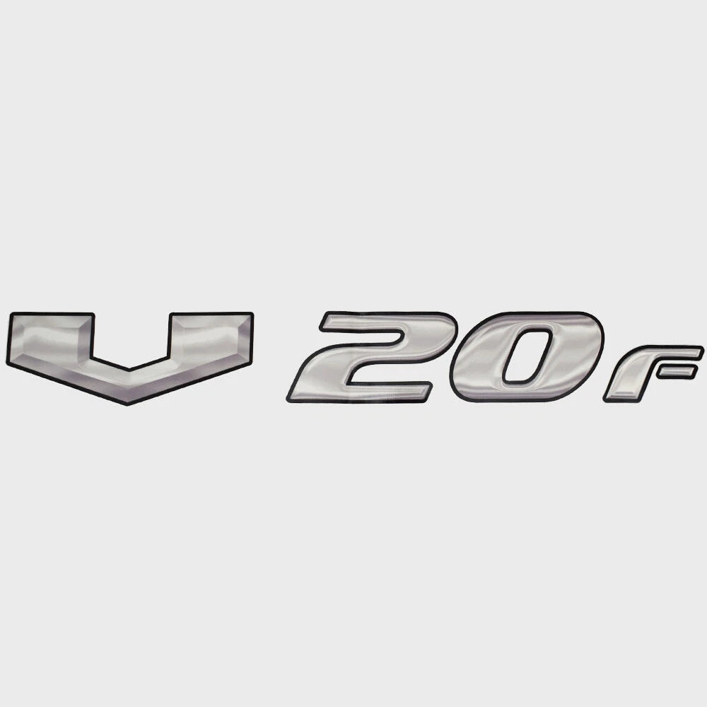 SunCatcher Boat Model Decal Sticker 73405325 - V20F Silver Black