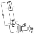 70267780 RH Spindle Fits Allis Chalmers AC Tractor Models 7010 7030 +