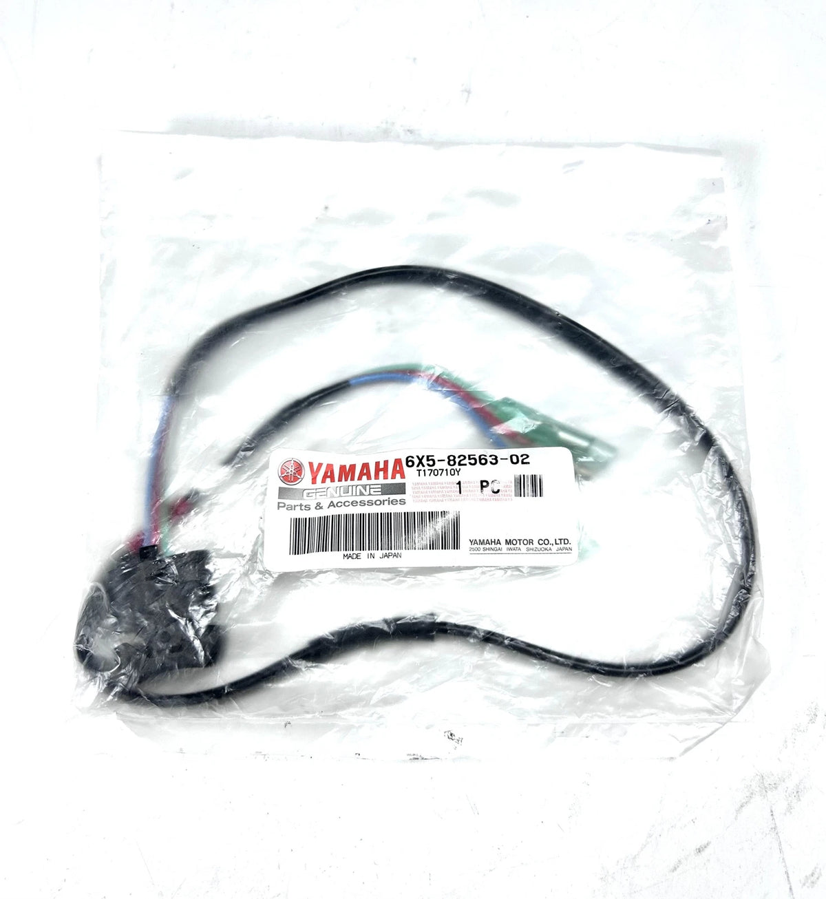 Yamaha 6X5-82563-02, Up/Down Trim Tilt Switch Cable Assembly, OEM