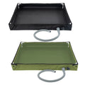 Lightweight Portable Shower Base with Drain Pipe for Camping 80x80x10cm