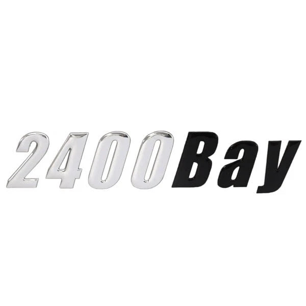 Ranger Boat Raised Decal 9891410 - 2400 Bay Silver Black