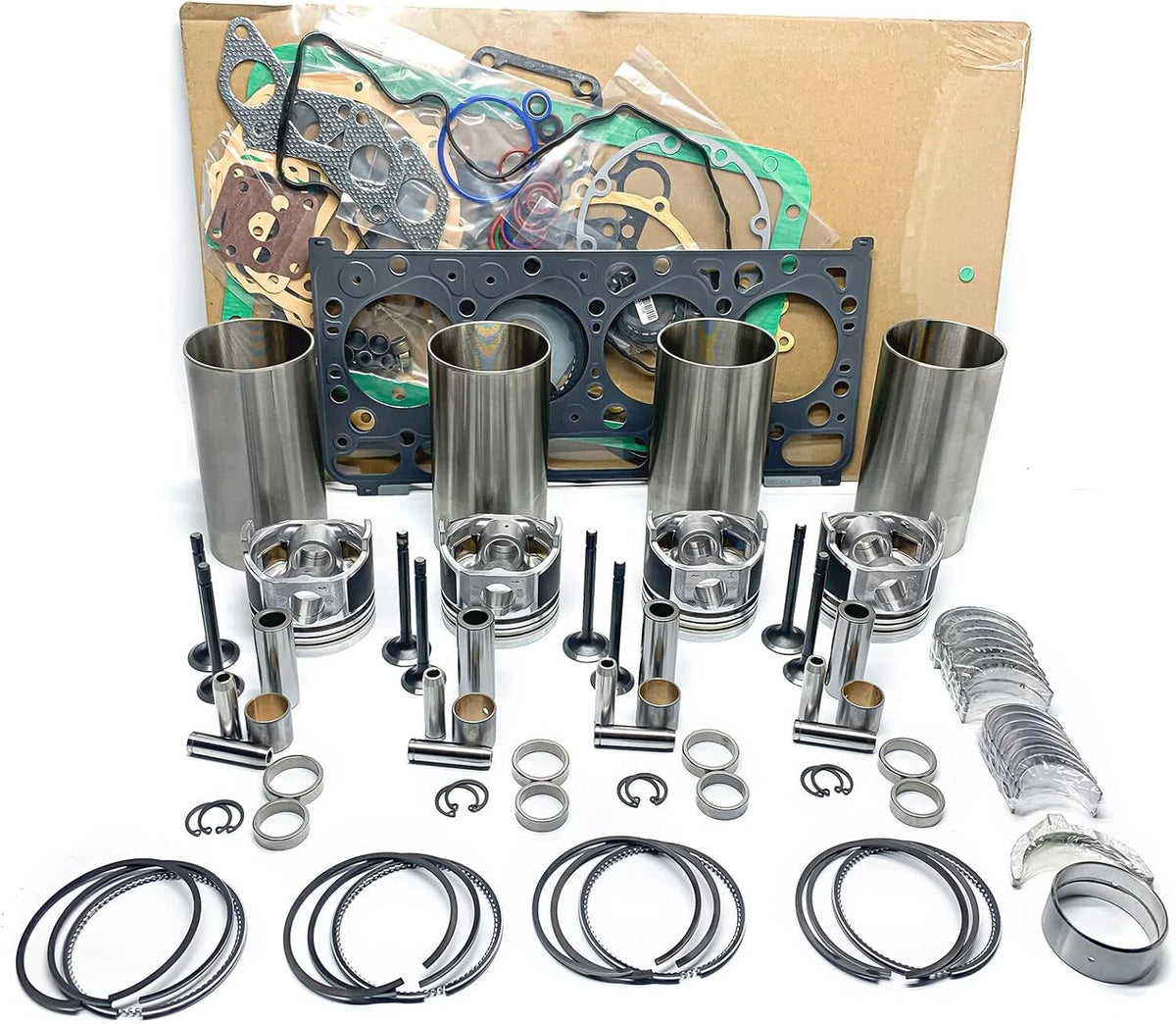 4BD1-T Overhaul Rebuild Kit Compatible with ISUZU Engine EX120 EX150 Excavator