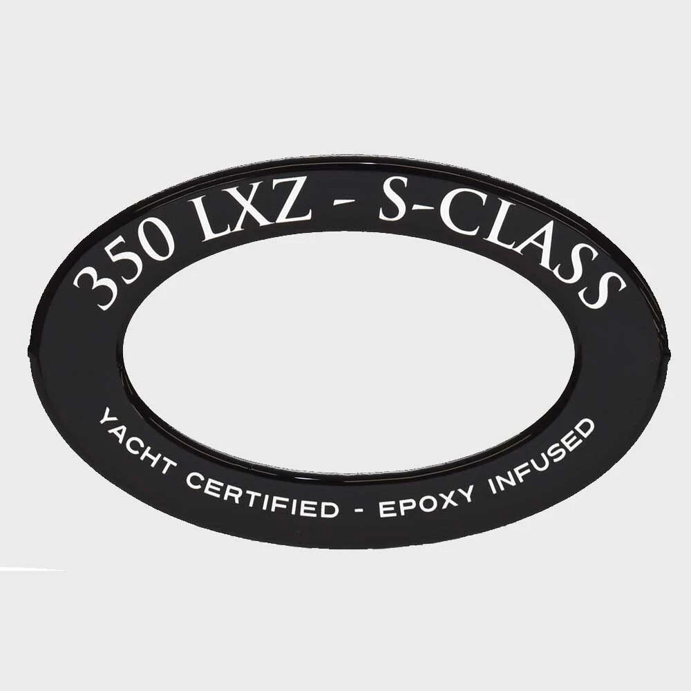 Scout Boat Raised Emblem Decal - 350 LXZ Yacht Certified Sticker