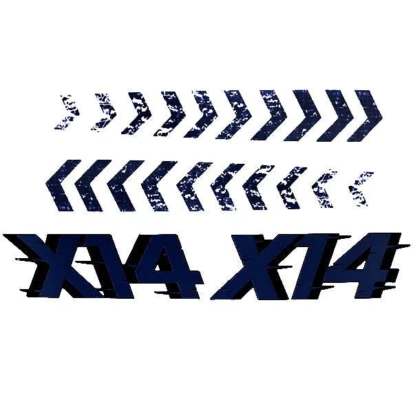 MasterCraft Boat Model Decal Kit 7506143K - X14 Navy Blue