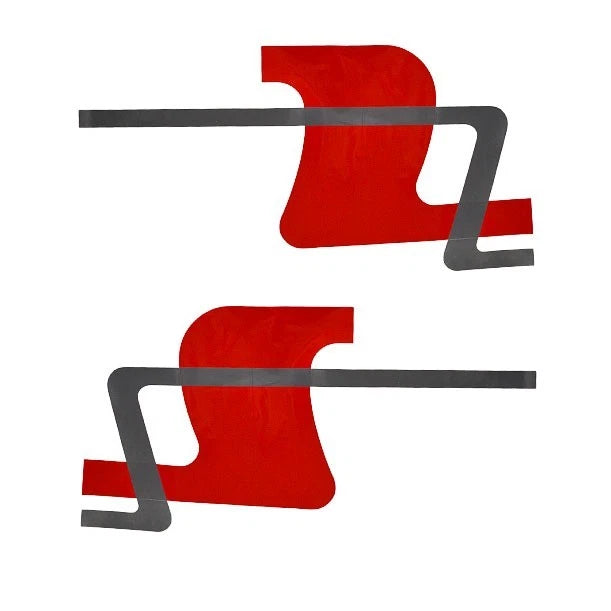 Rinker Boat Graphic Decal Stickers - Captiva 209 Scarlet (set of 2)