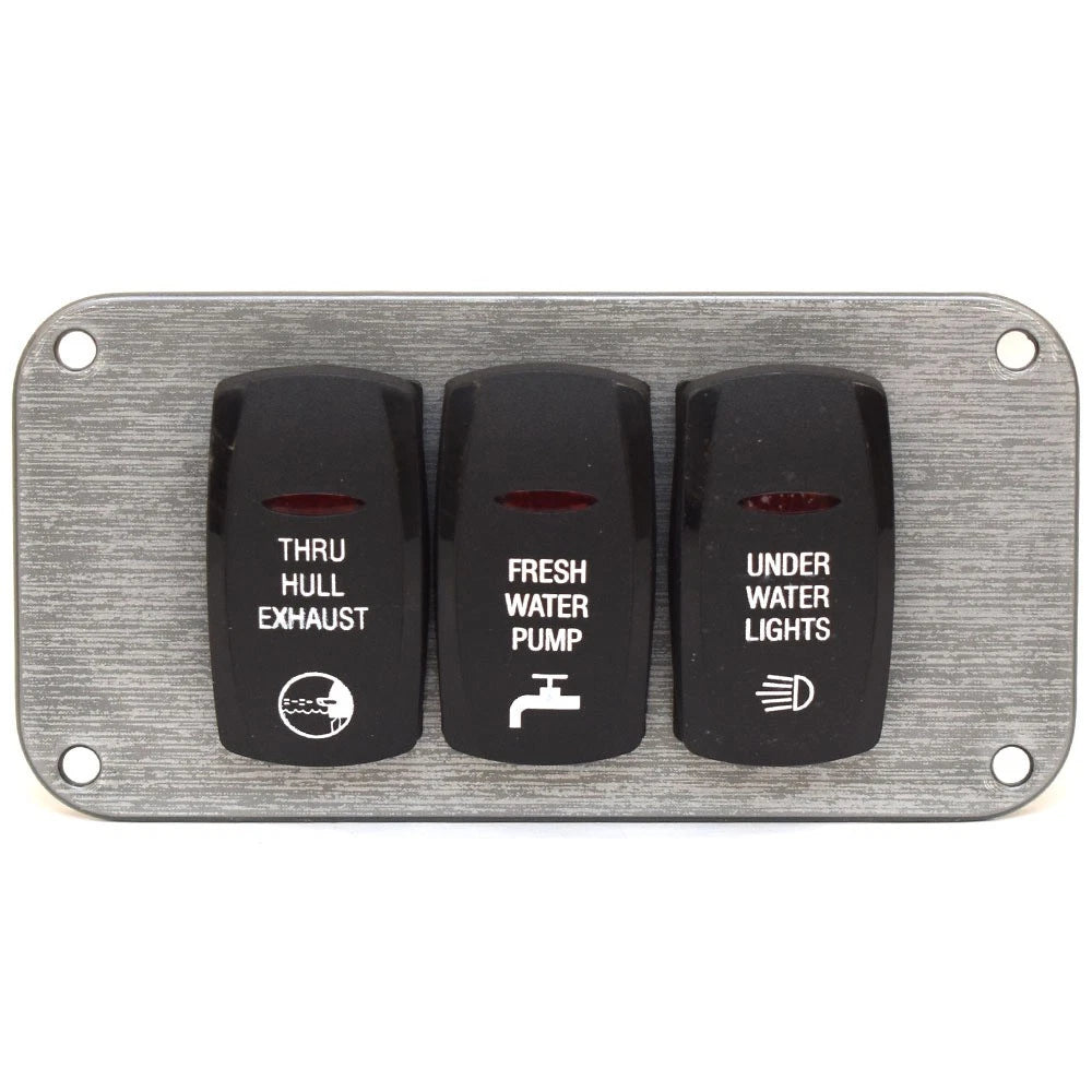 Regal Boat Switch Panel 211358 - 2 1/2 X 5 Inch Aluminum