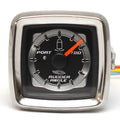 Teleflex Boat Rudder Angle Gauge 780889SDFB - Square Dual Engine
