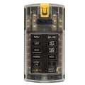 Blue Sea Systems Boat Fuse Block with Cover - Black - Clear 12 Position