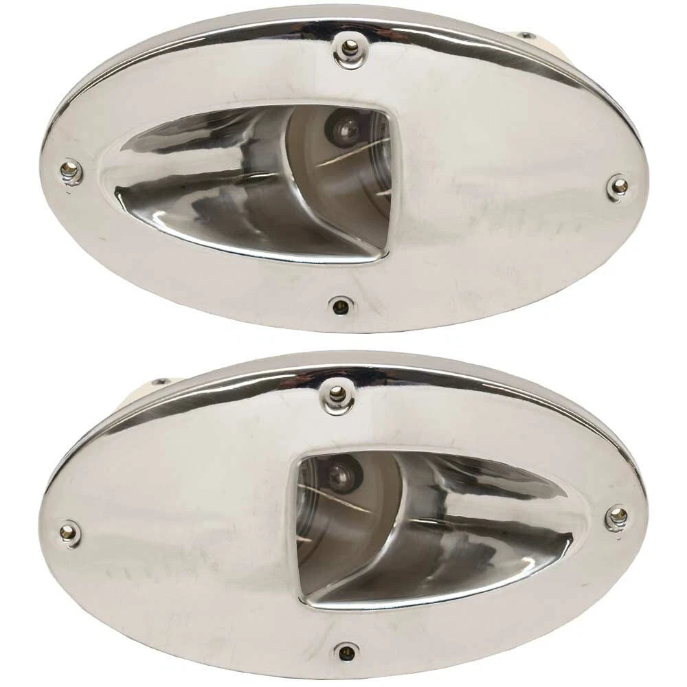 Aqua Signal Boat Bow Hull Docking Lights 85104-1 - 12V 50W White (pair)