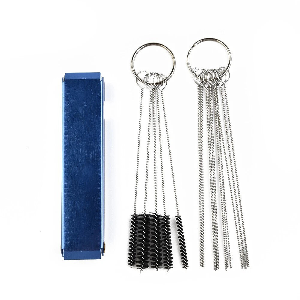 Metal Motorcycles Carburetor Carbon Jet Removal Clean Needles & Brushes Tool