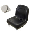 Black Seat Fits Ford Holland Skid Steer LS120 LS125 LS140 LS150