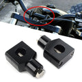 1" Moto Handlebar Handle Bar Adapter Risers Clamp Mounts for Harley Fatboy Black