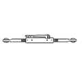 1981986C1 Front Center Link End Fits Case-IH Tractor Models 1066 1086 +