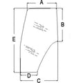 Cab Glass - Door Right Hand Fits Case IH 82036000