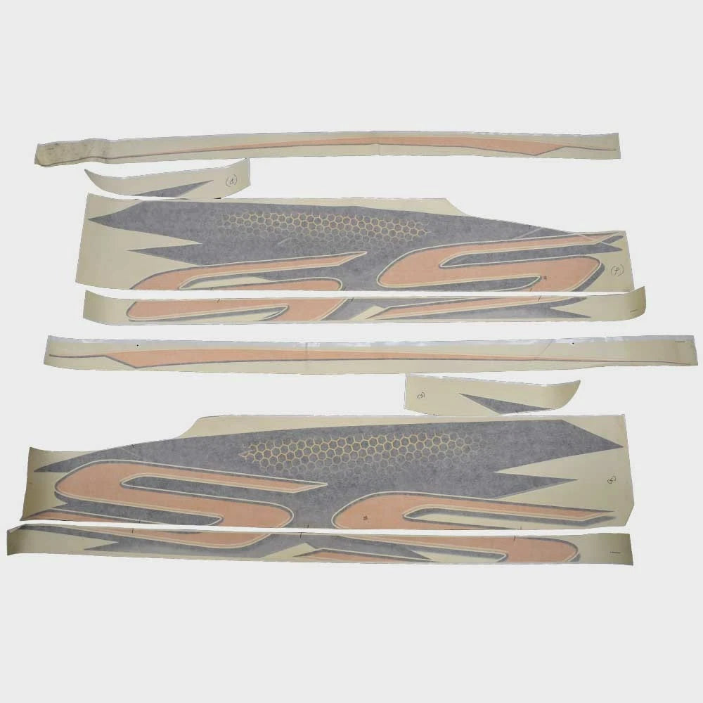 Chaparral Boat Graphic Decals 14.00408 - 256 SSX Carbon Yellow 2009 (kit)