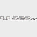 SunCatcher Boat Raised Decal Sticker 73405515 - V322 SS Silver