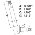 Spindle 505644M93 Fits Massey Ferguson 2500 50 50A
