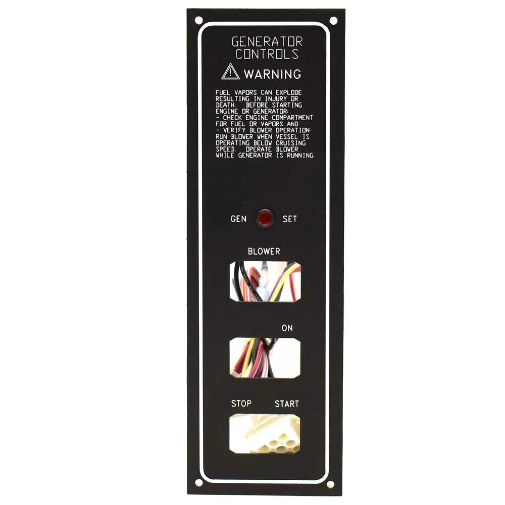 Four Winns Boat Blank Switch Panel 025-4430 - Generator Controls