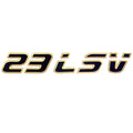 Malibu Boat Raised Decal - 23 LSV Black Sticker