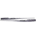 Lowe Boat Graphic Decal Set 2165948 - 1710 1810 FM 2PC Black Gray