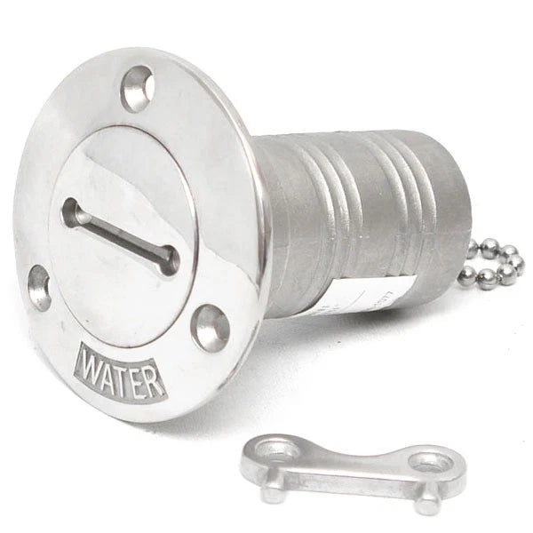 Venture Boat Water Deck Fill - Locking 1 3/8 Inch Stainless