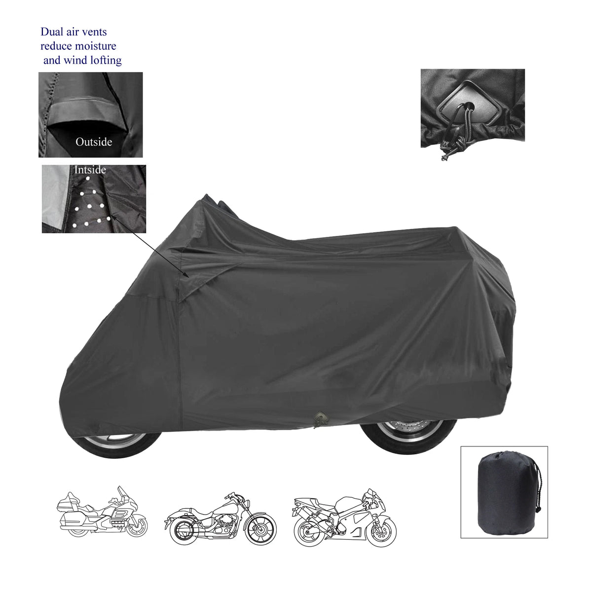 Harley Davidson Softail Fat Boy FLSTF Motorcycle Storage Cover Weatherproof