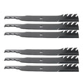 6 Pack: Toothed Mulching Blade Fits John Deere Replaces 302-622