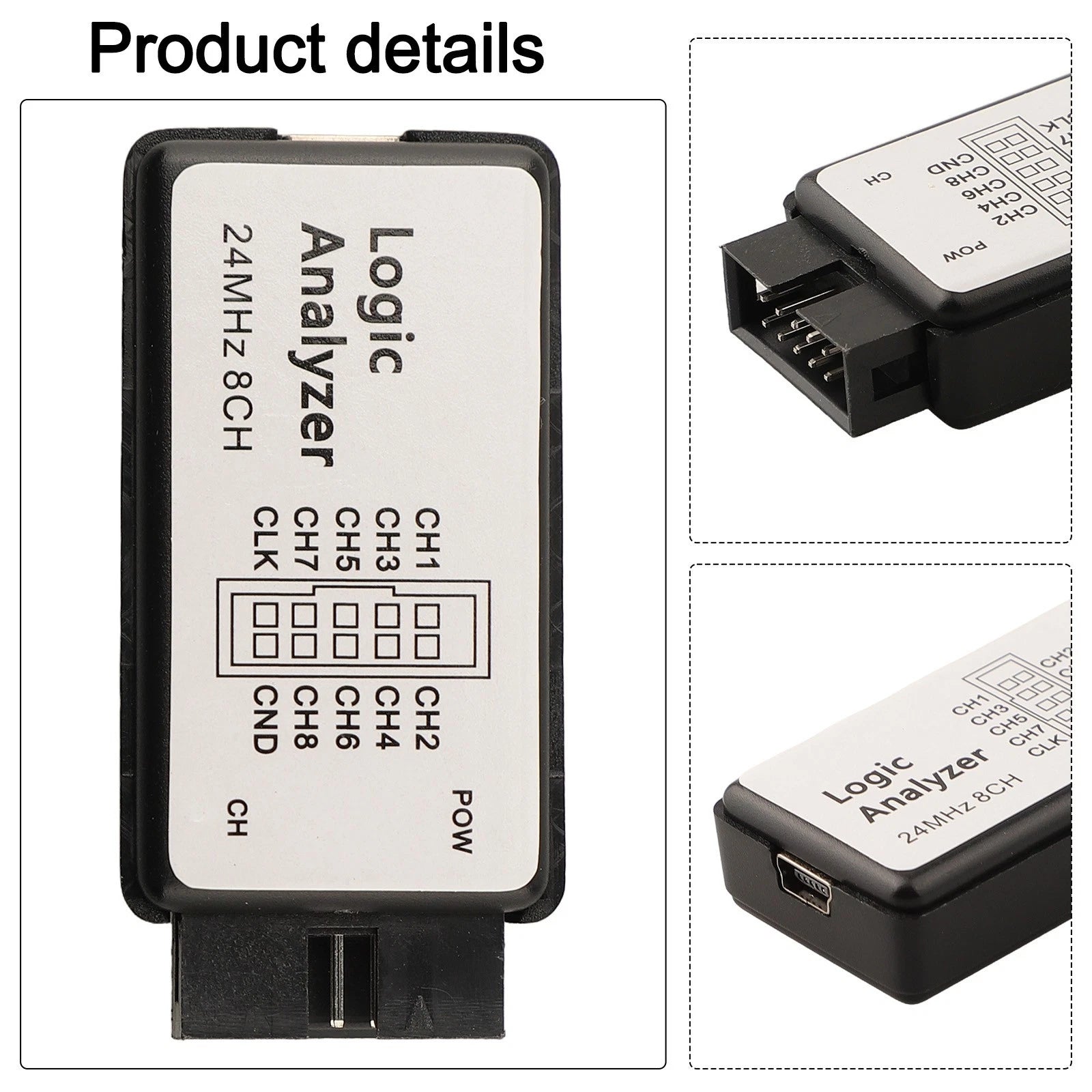 USB Logic Analyzer 24M Sampling 8 Channels Microcontrolle R Debugging Tool