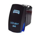 Blue LED Backlit Rocker Switch 5 Pin 20A 12V for ATV UTV for Polaris for Ranger