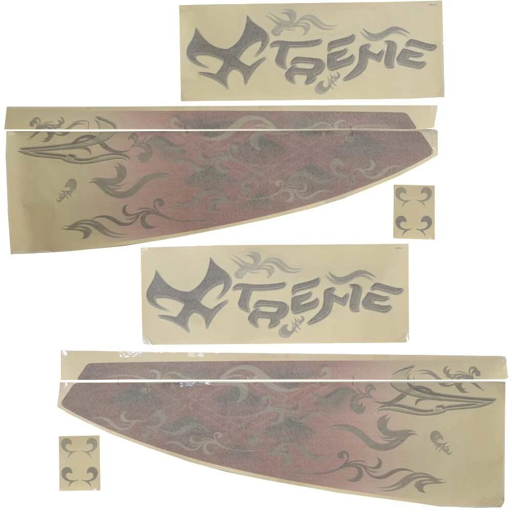 Chaparral Boat Decal Kit 14.00522 - Xtreme 244 Red Black Silver (8PC)