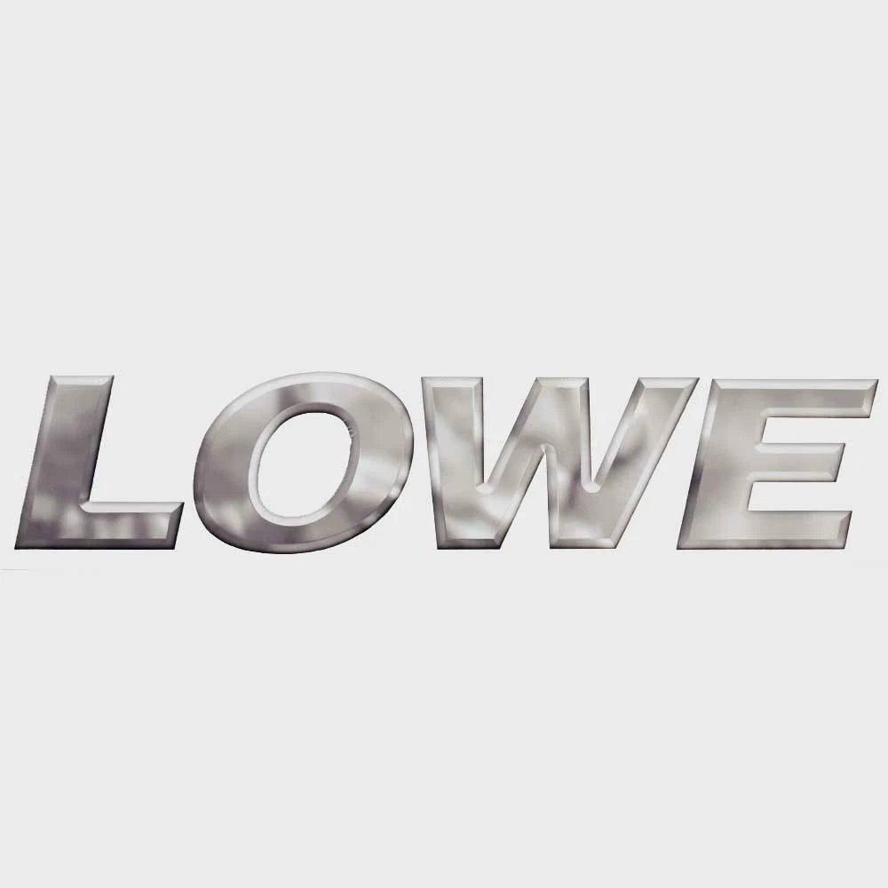 Lowe Boat Emblem Decal 2131602 - 2014 SS Silver 20 1/4 X 1 3/4 Inch