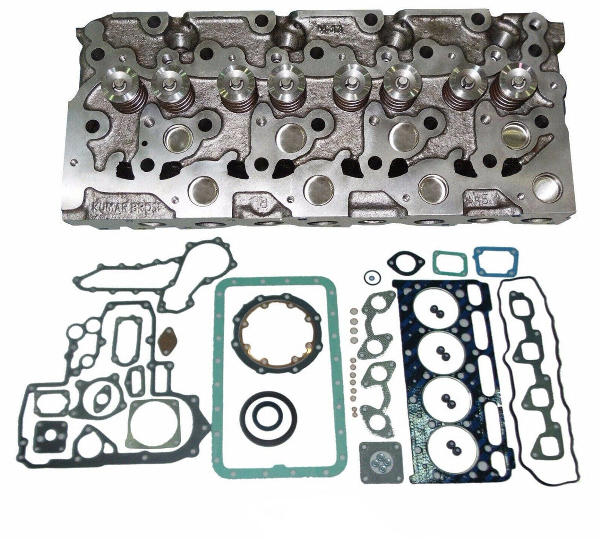 For Kubota V2203-M Complete Diesel Cylinder Head & Upper Gasket Set