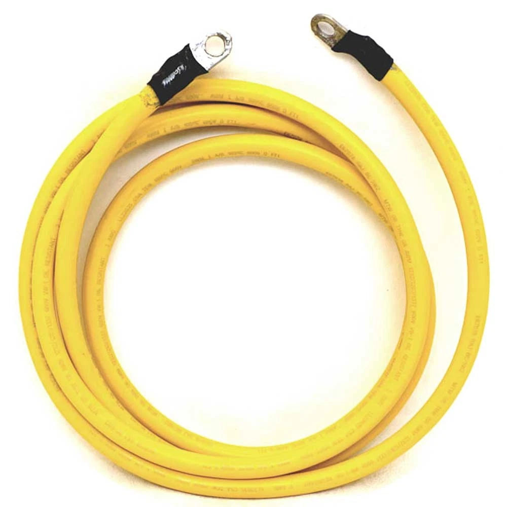 Boat Battery Cable - 2 Ft 2 Inches Yellow
