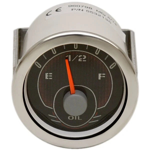 Ranger Boat Oil Level Gauge 5532135 - Silver - Black 2 Inch
