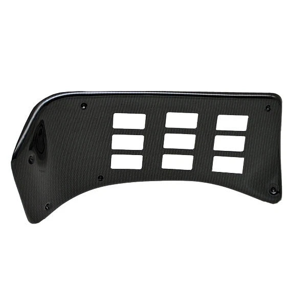 Stratos Boat Switch Panel 101518A5G - Black 12 1/4 X 5 7/8 Inch