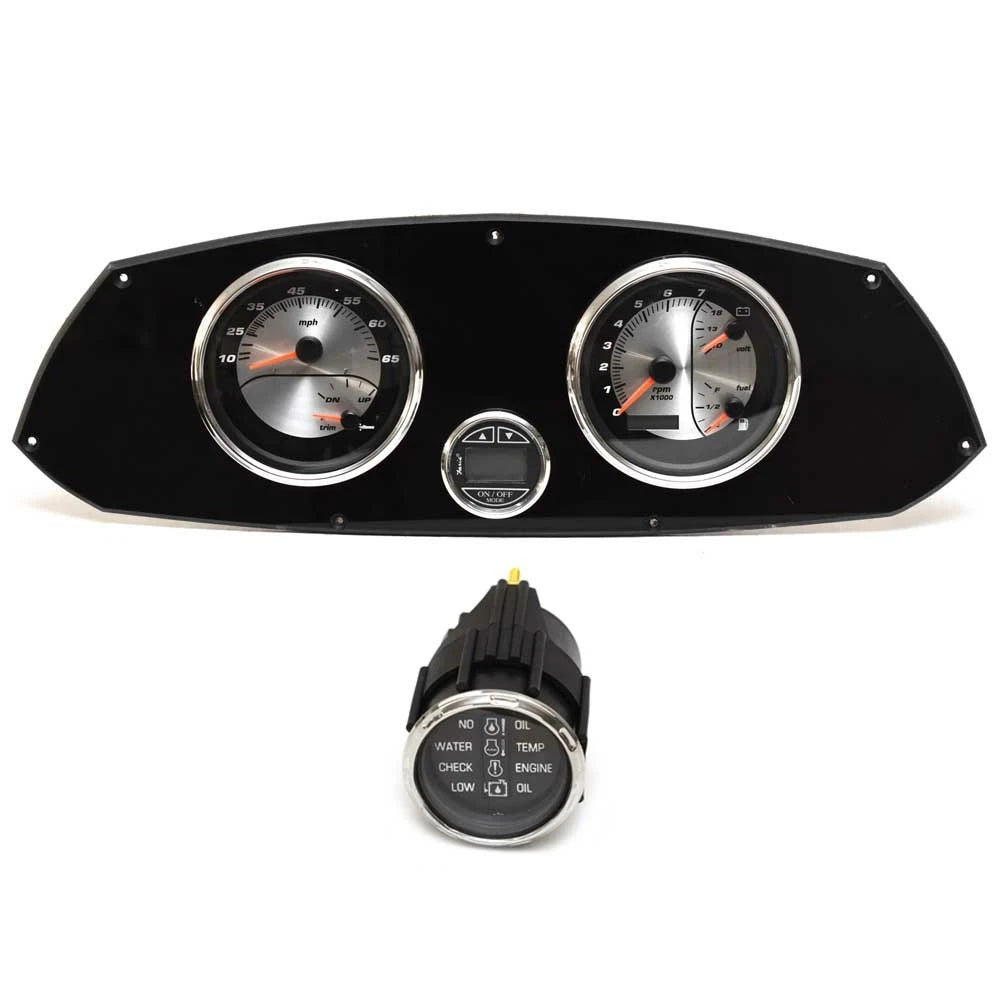Rinker Boat Dash Panel 5760002 - with Faria Gauges BRP - Suzuki Black