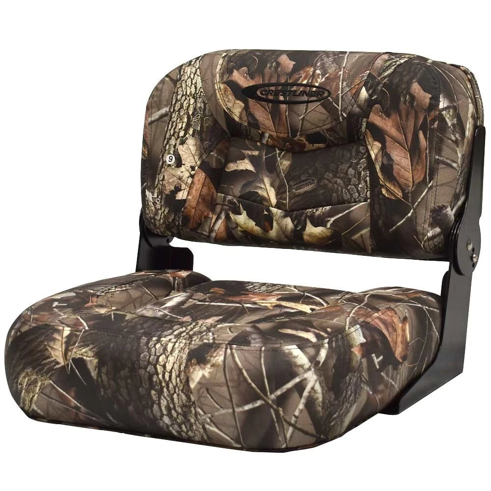 Crestliner Boat Center Folding Seat 2134689 - Hardwoods Camouflage