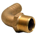 Perko Boat Adapter Fitting 63-5 - Pipe-to-Hose 90 Deg 3/4 Inch Bronze